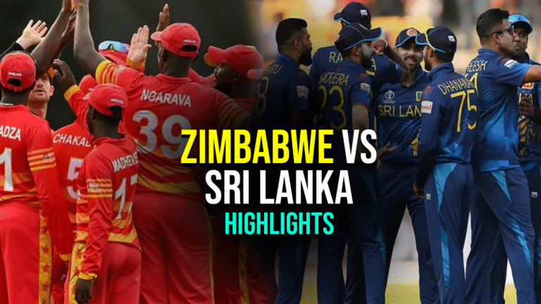 Zimbabwe vs Sri Lanka 2nd ODI Highlights
