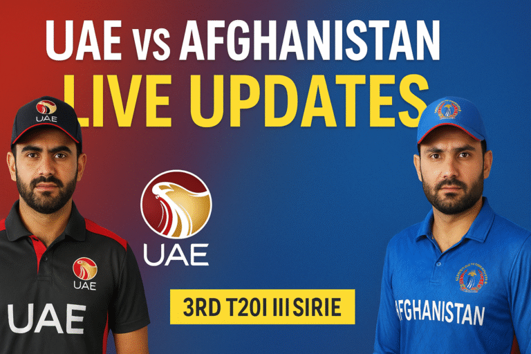 UAE vs Afghanistan Live, T20I Tri-Series 3rd Match, Afghanistan First Win, UAE Bowling First